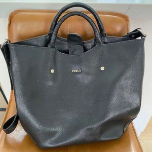 FURLA Crossbody Bag With Handles-BLACK